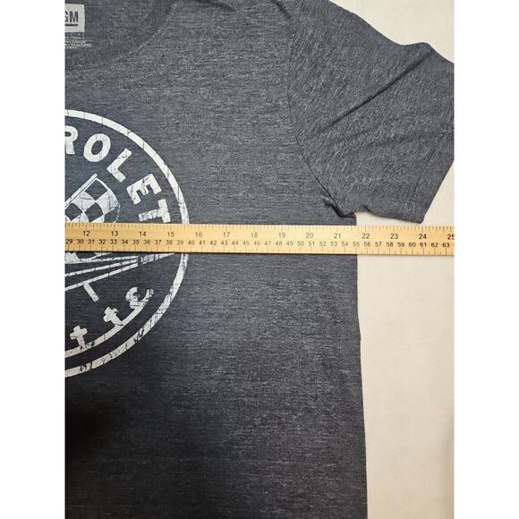 GM General Motors L Gray Chevrolet Corvette Gray Racing Flag Shirt - Picture 4 of 6